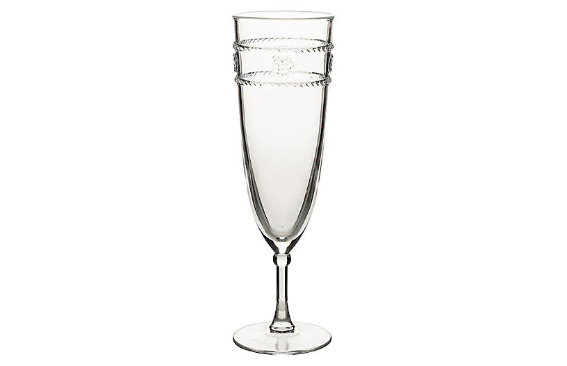 Isabella Acrylic Flute, Clear | One Kings Lane