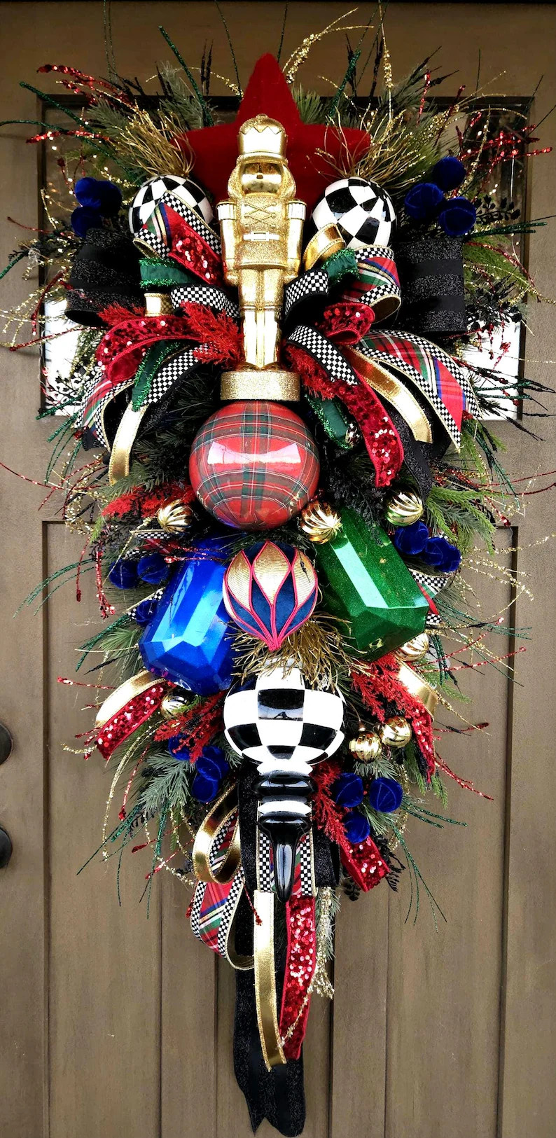 Nutcracker Swag, HUGE Ornament Swag - Etsy | Etsy (Global)
