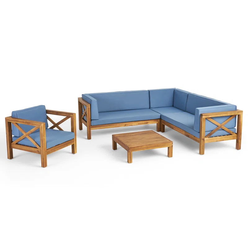 Waterford Solid Wood 6 - Person Seating Group with Cushions | Wayfair North America