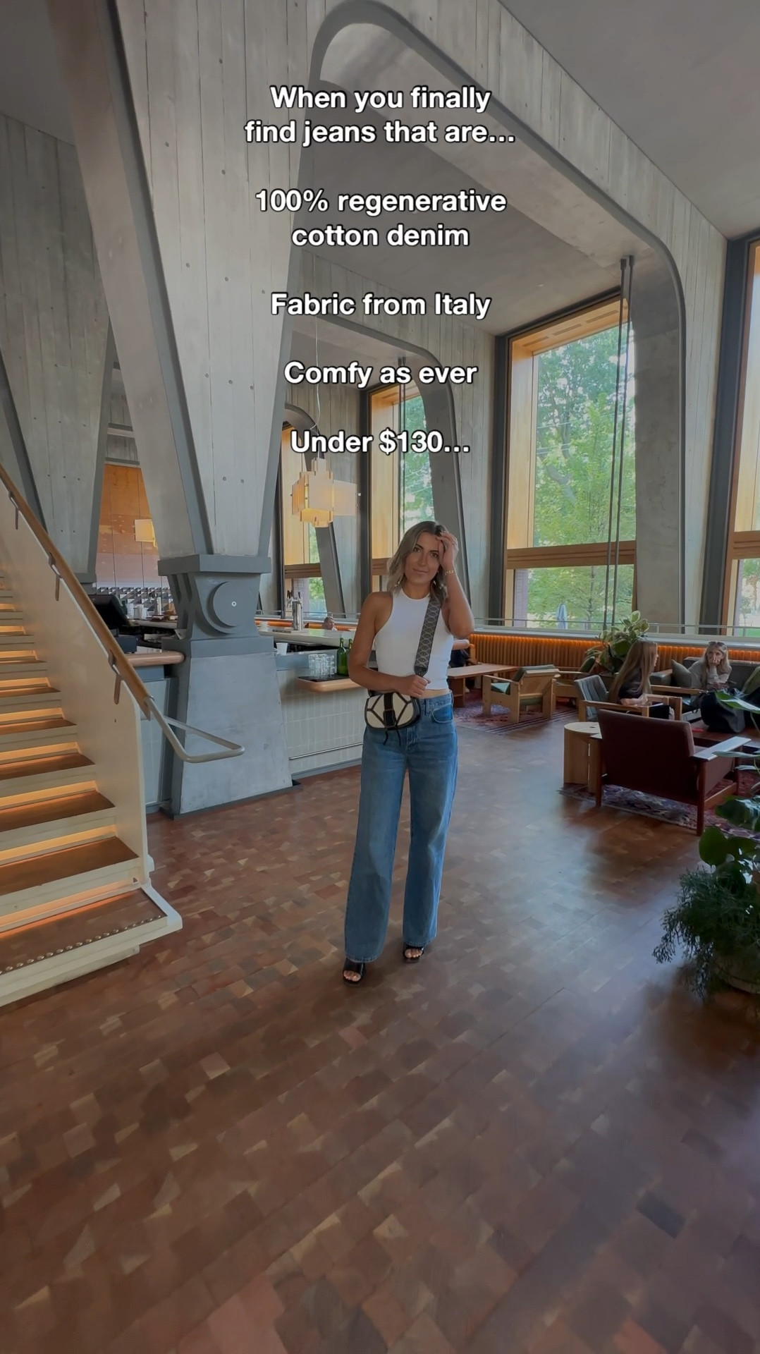 These jeans hug the figure and flares gradually out from the leg, ending in a clean hem. Premium Italian 100% regenerative cotton denim only gets better with wear. 🙌 Officially obsessed with these jeans. Under $130 CAD 🤯 Fits true to size (and they’re so comfy)! 

#LTKBacktoSchool #LTKStyleTip