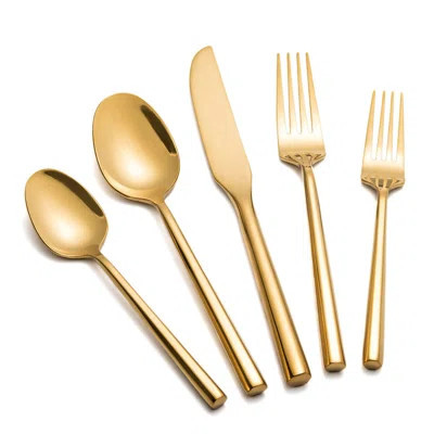 Gold Silverware Set Flatware Set Stainless Steel Cutlery Set | Wayfair North America