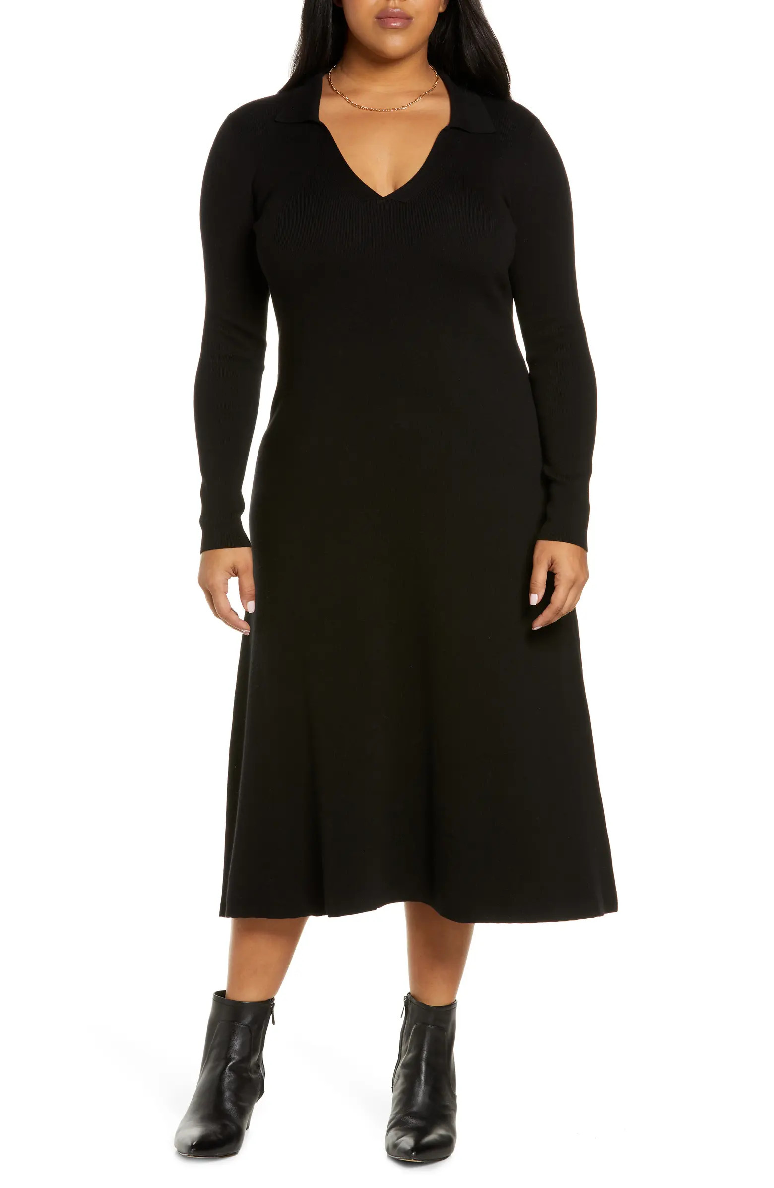 Collared Polo Sweater Dress | Nordstrom