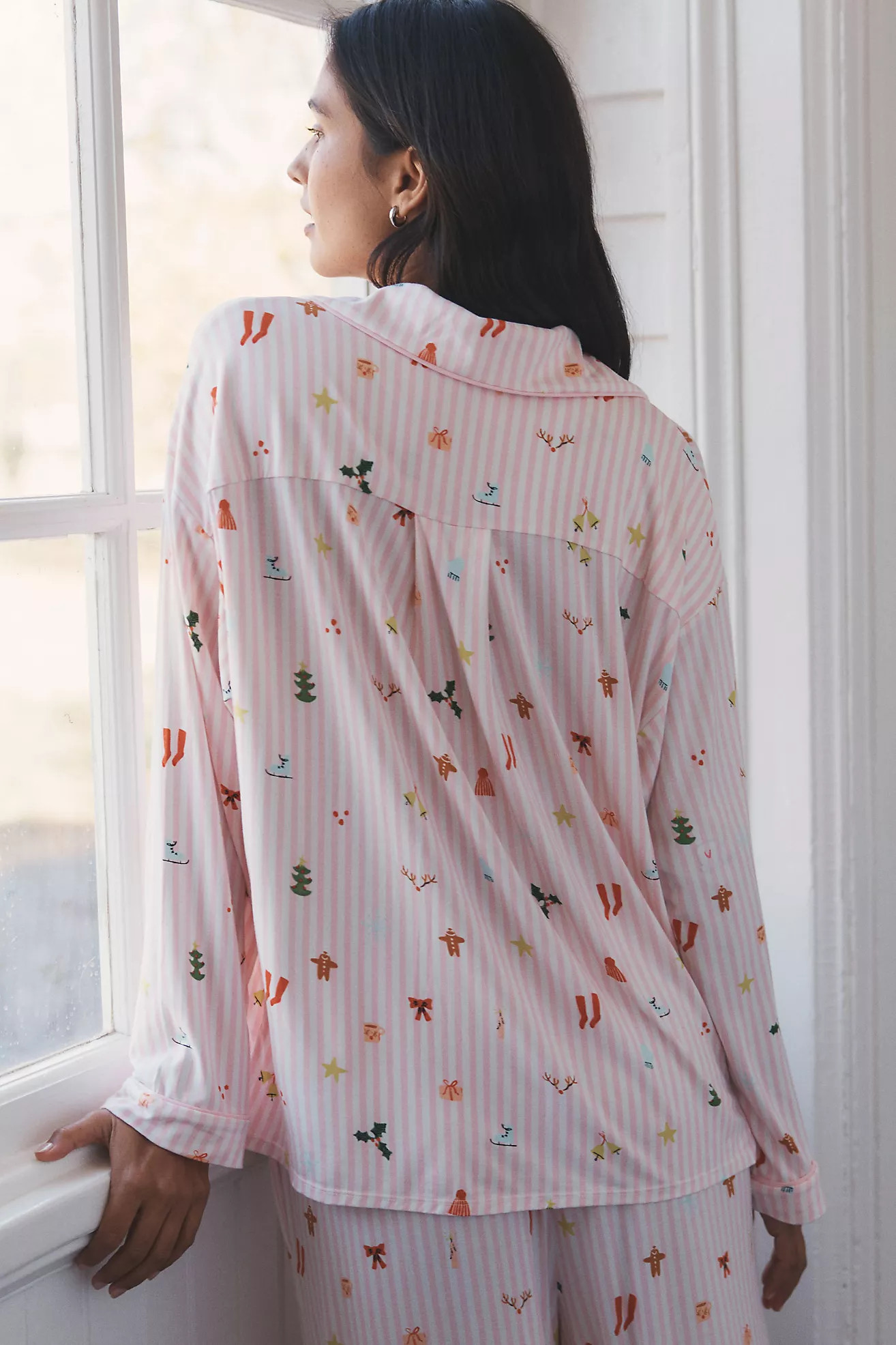 The LyreBird ModaLuxe Long-Sleeve Pajama Shirt | Anthropologie (US)