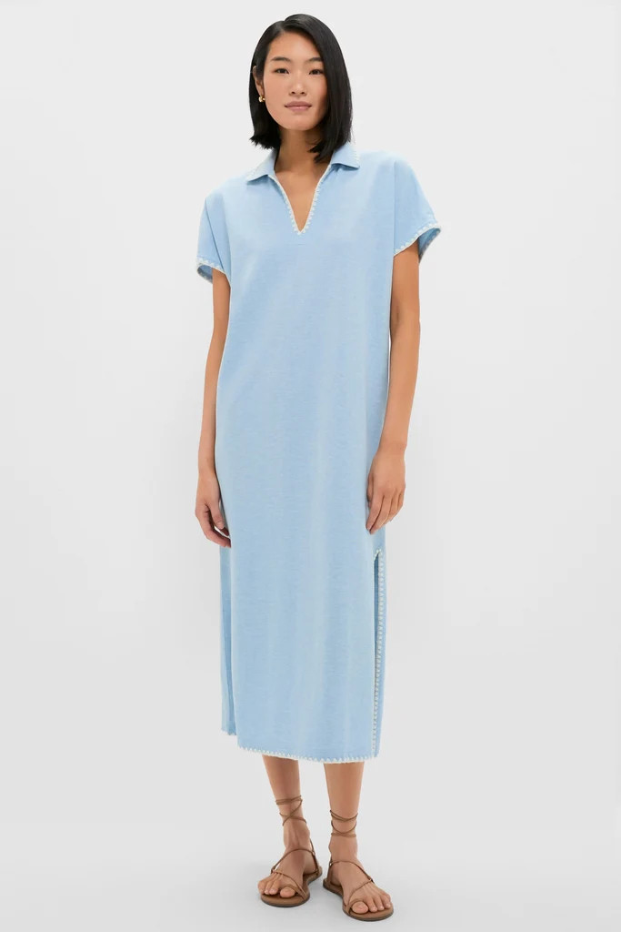 Heather Chambray Pique Melissa Maxi Dress | Tuckernuck (US)