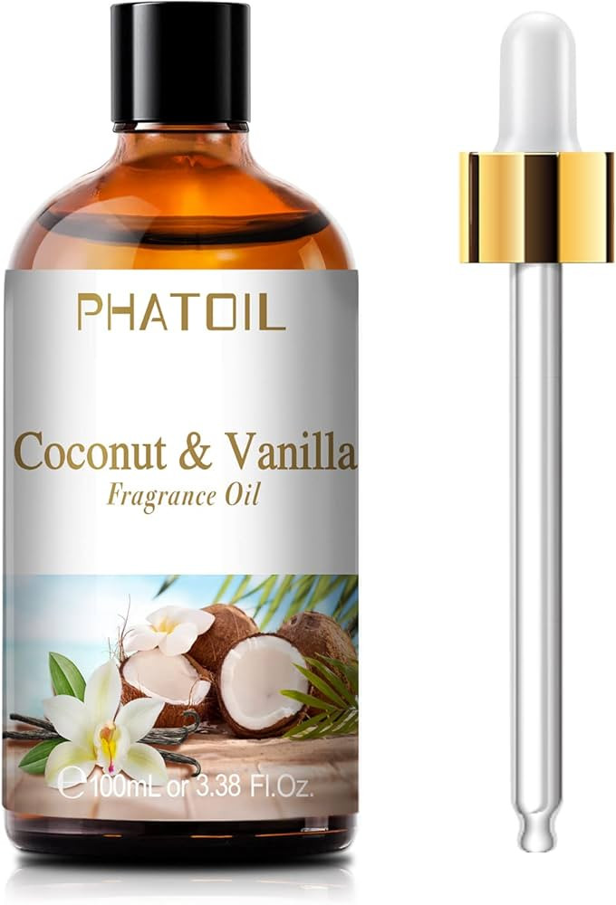 3.38FL.OZ Coconut & Vanilla Fragrance Oils for Aromatherapy, Essential Oils for Diffusers for Hom... | Amazon (US)