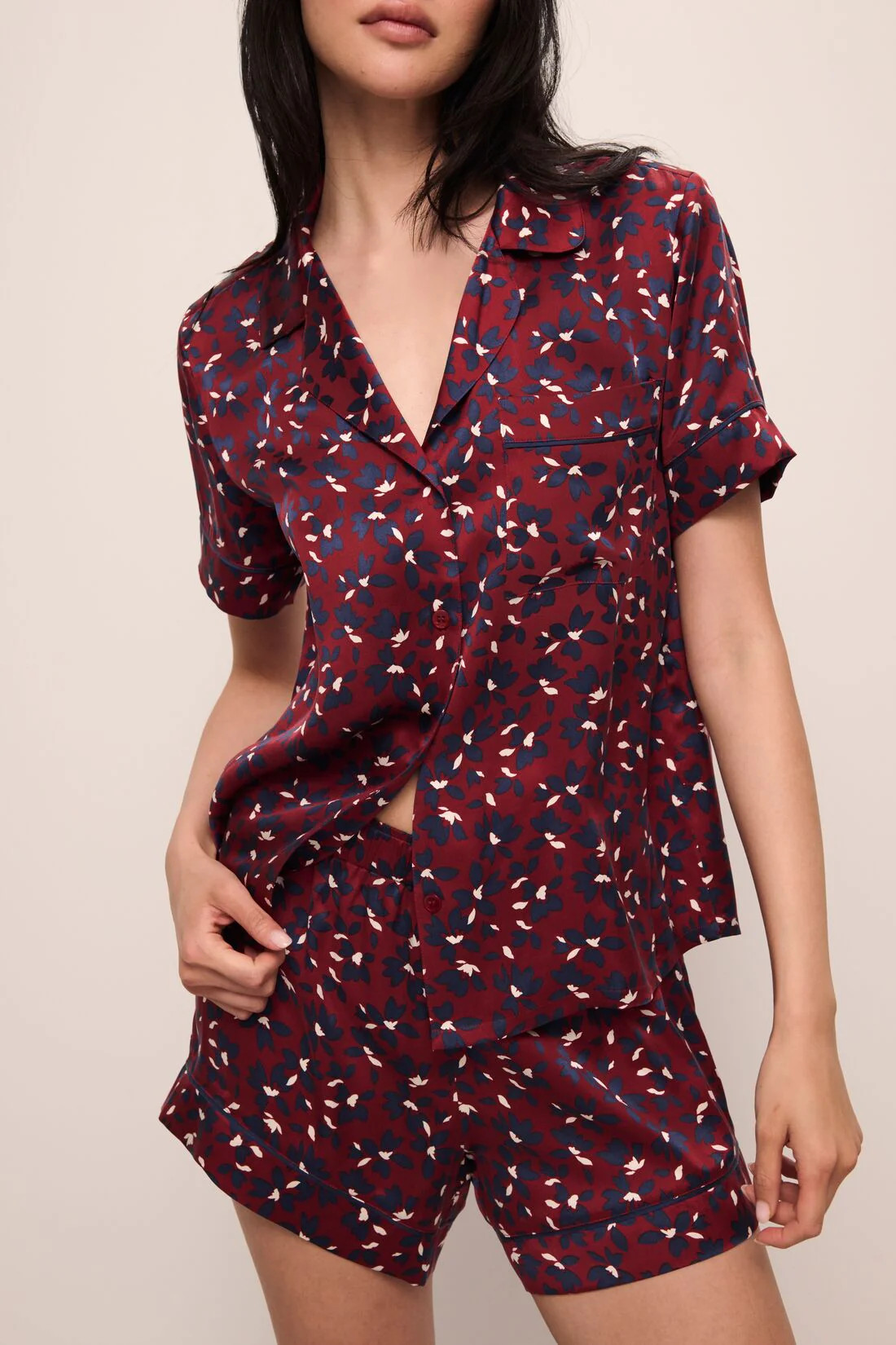 Inez Washable Silk Printed Short PJ Set | Eberjey