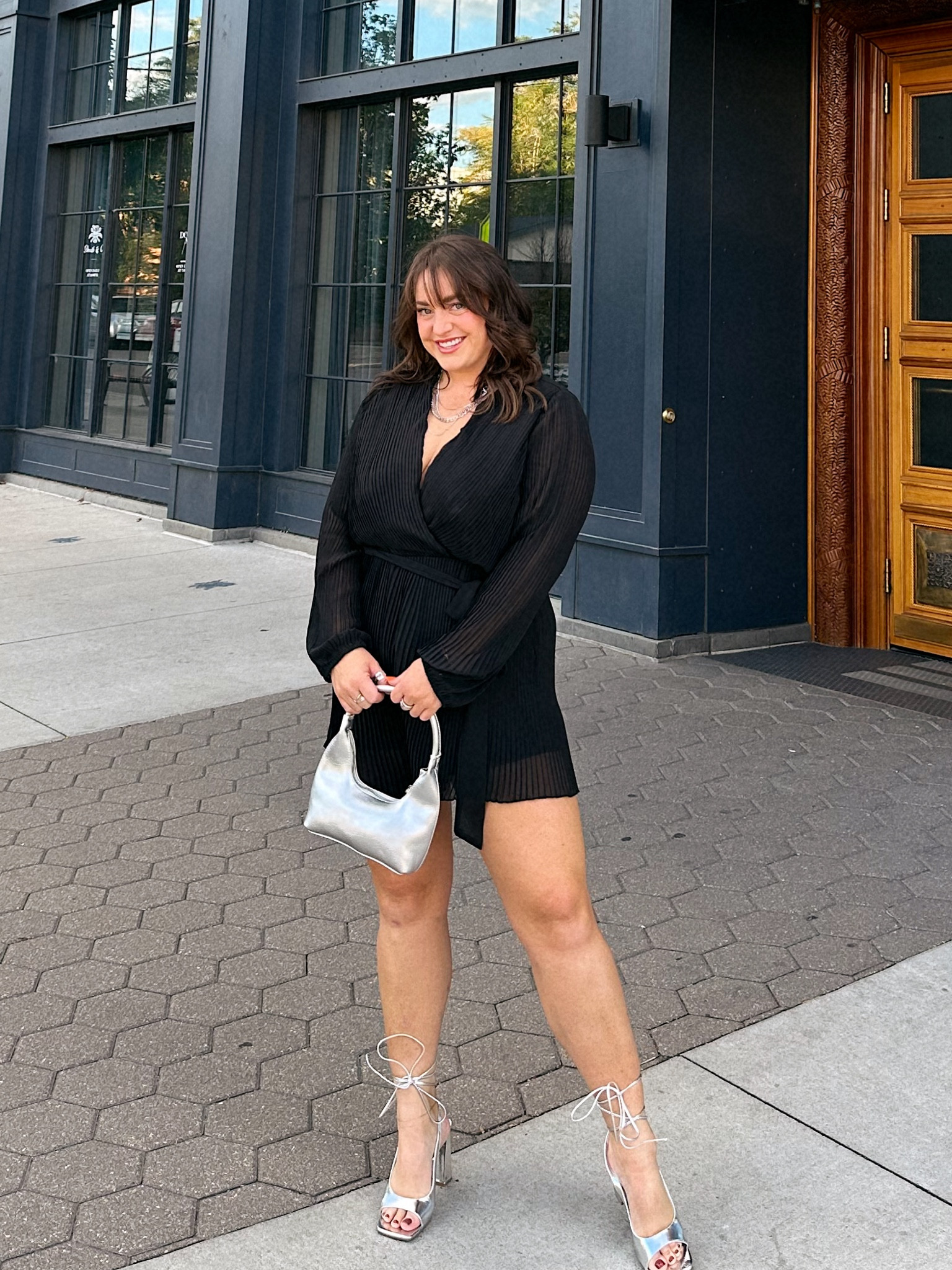 Date night with silver details 

#LTKwedding #LTKshoecrush #LTKmidsize