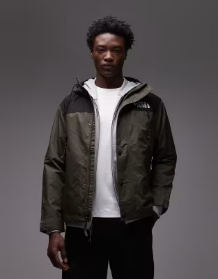 The North Face Reign On waterproof rain jacket in dark green | ASOS (Global)
