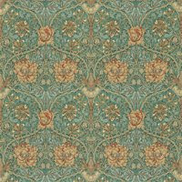 Morris & Co Honeysuckle & Tulip Fabric in Privet/Honeycomb by DecoratorsBest | DecoratorsBest