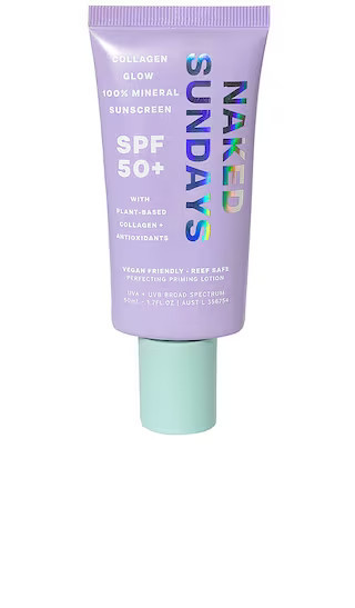 Naked Sundays 100% Mineral Collagen Glow Perfecting Priming Lotion SPF50+ in Beauty: NA. | Revolve Clothing (Global)