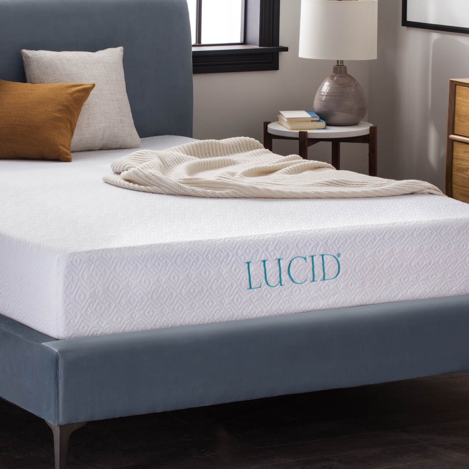 Lucid 10" Gel Memory Foam Mattress, Firm, Twin | Walmart (US)