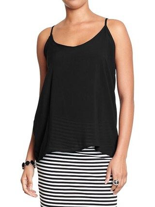 Womens Drapey Camis Size L Tall - Black | Old Navy US