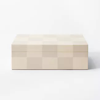 Large Checkered Resin Box - Threshold™ designed with Studio McGee | Target