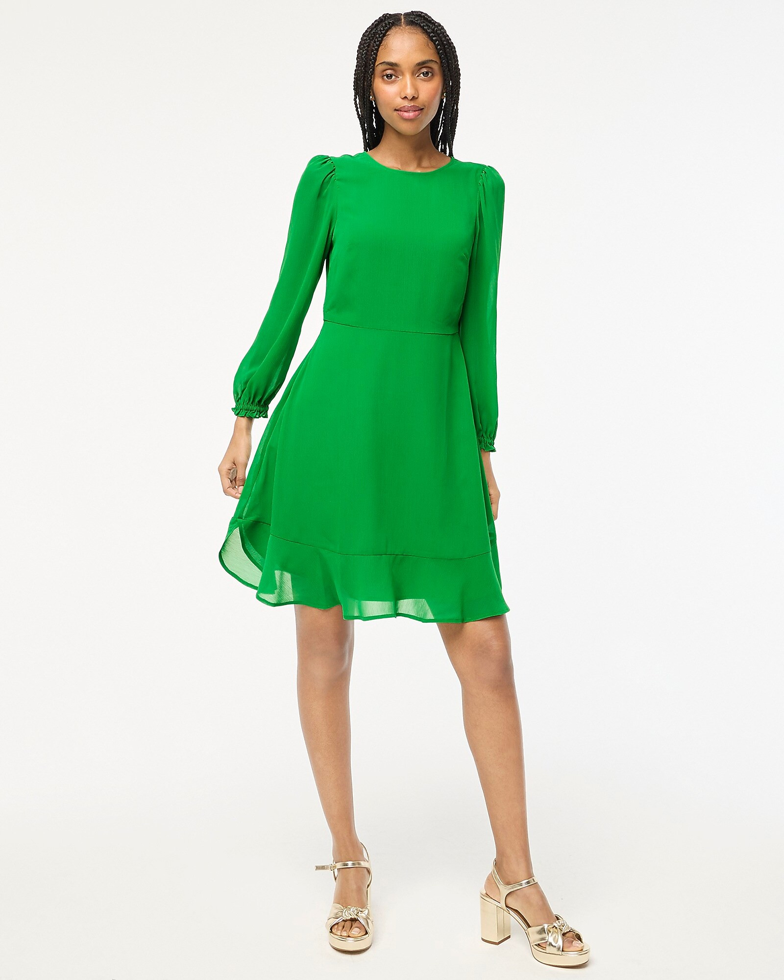 Mini dress with flounce hem | J.Crew Factory