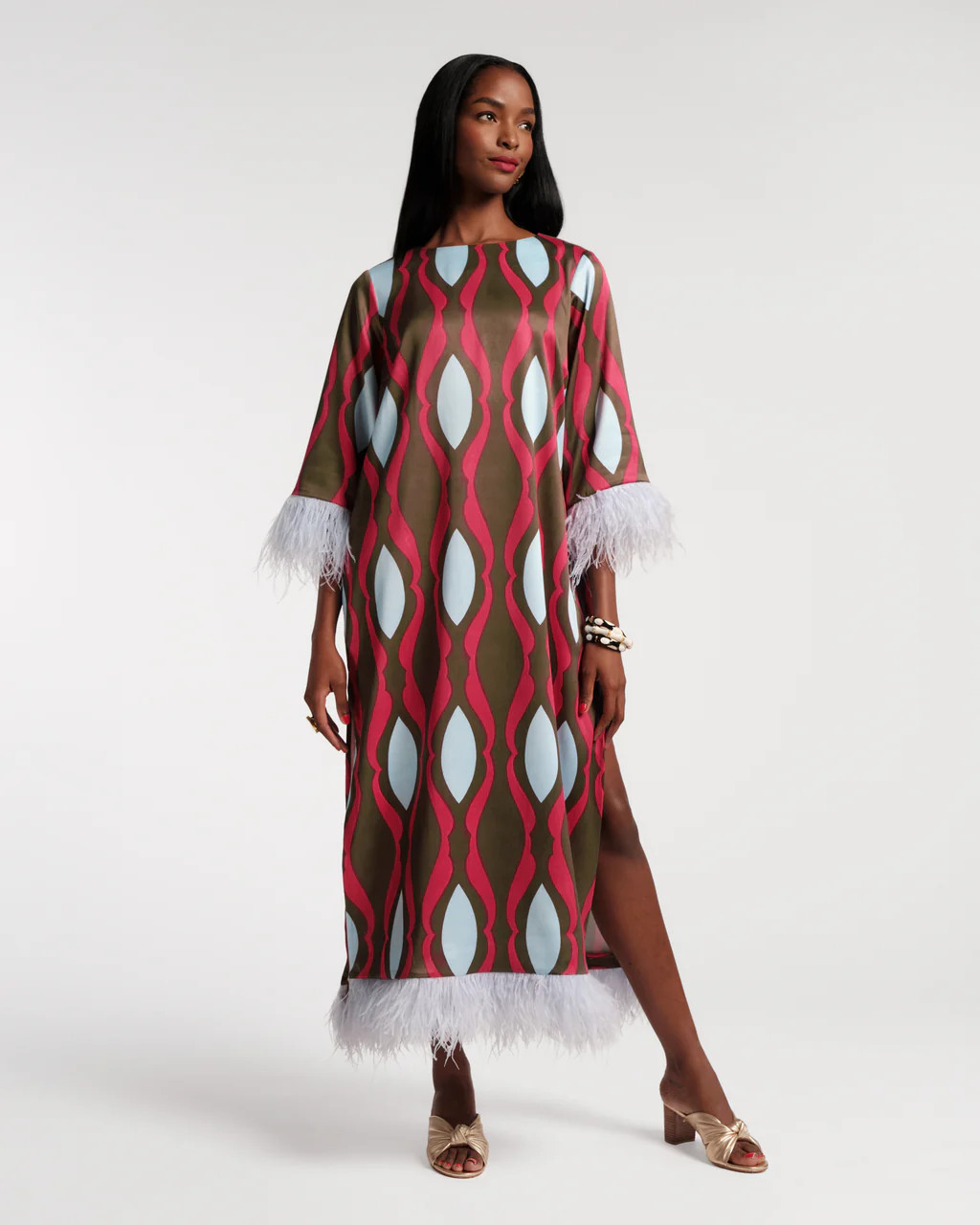 Belle Maxi Dress - Lava Geo | Frances Valentine
