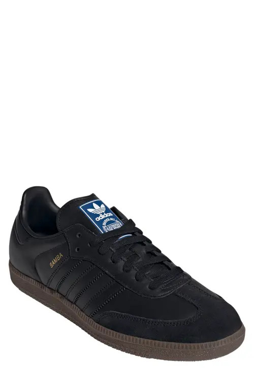 adidas Gender Inclusive Samba OG Sneaker in Core Black/core Black/gum at Nordstrom, Size 12.5 | Nordstrom
