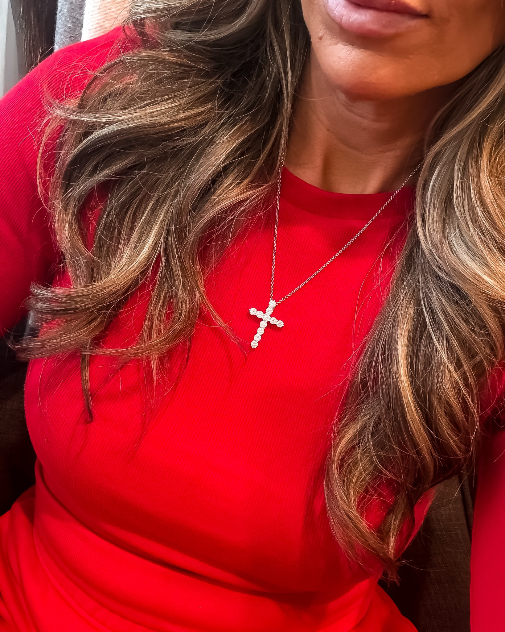 Amazon cross necklace 
Outfit 

#LTKHoliday #LTKmomlife