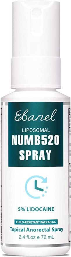 Ebanel 5% Lidocaine Spray Pain Relief Maximum Strength Liposomal Numb520 Numbing Spray 2.4Fl Oz T... | Amazon (US)