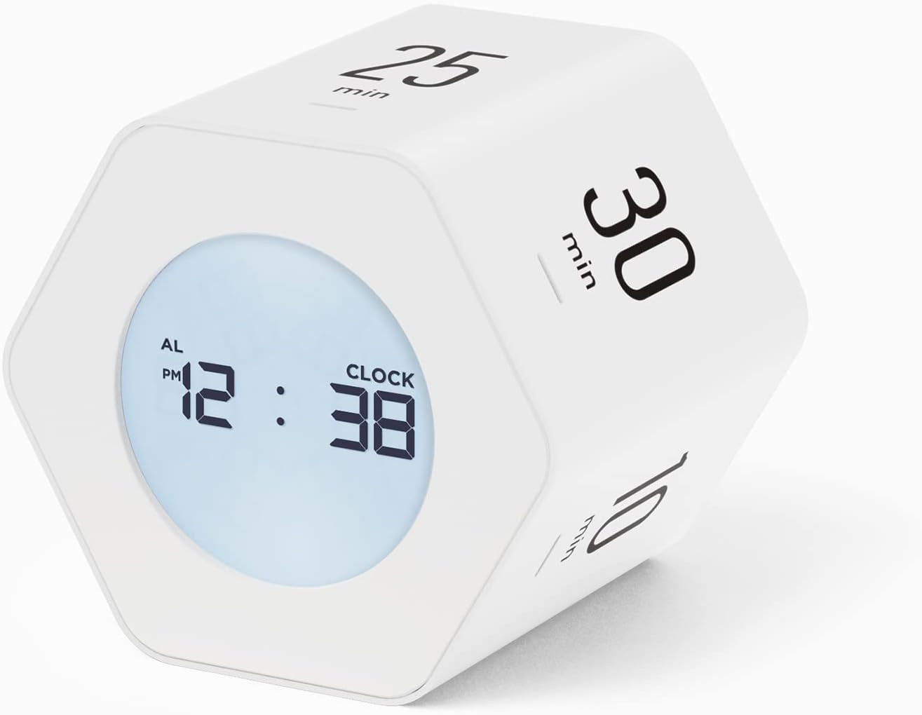 mooas Multi-Hexagon Clock Timer (White Ver.2), Digital Clock Timer, Backlit Display, 12/24H Mode,... | Amazon (US)