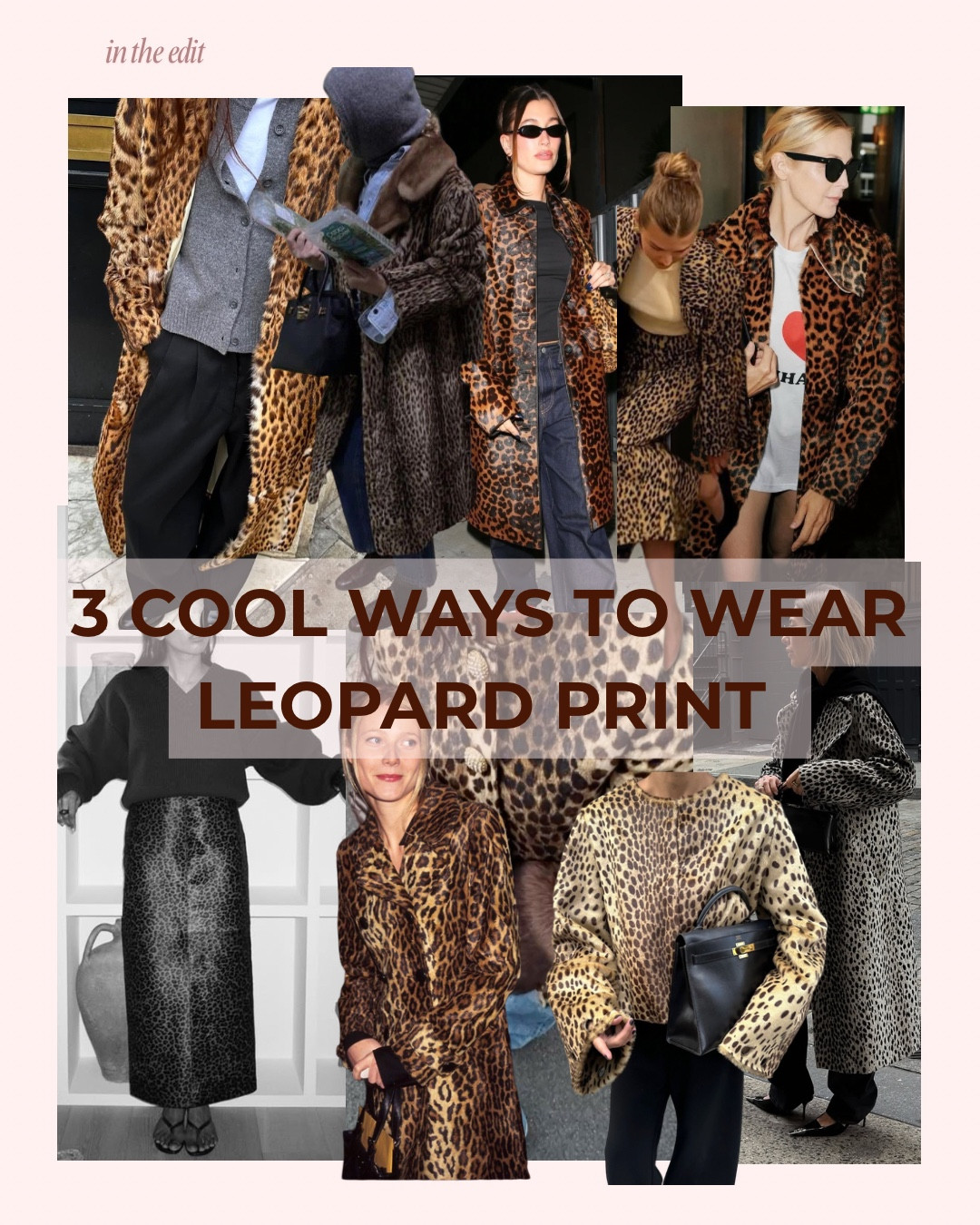 3 cool ways to wear leopard print 

Leopard print jacket 
Leopard print skirt
Outfit ideas 
Christmas outfits 

#LTKstyletip #LTKpartywear #LTKeurope