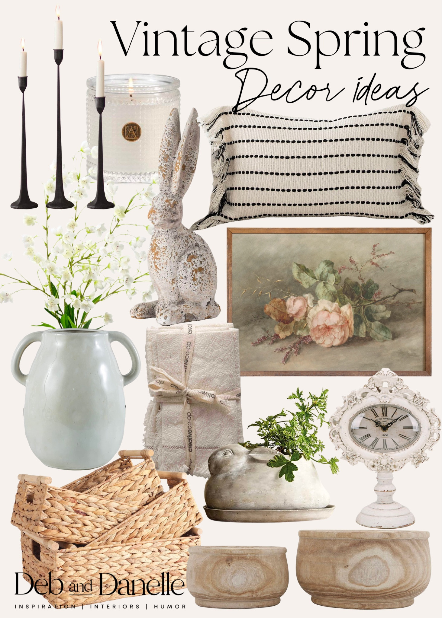 Vintage spring decor ideas! 

Old farmhouse, vintage, home decor, spring decor, modern vintage, home, Deb and Danelle 

#LTKSeasonal #LTKFind #LTKhome