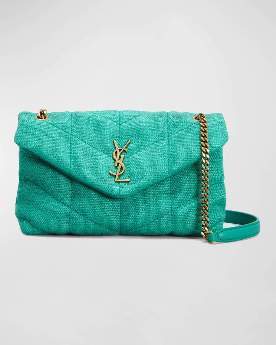 YSL Toy Puffer Mini Canvas Crossbody Bag | Neiman Marcus