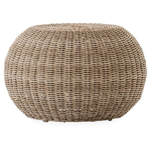 Myles Outdoor Accent Stool, Natural | One Kings Lane