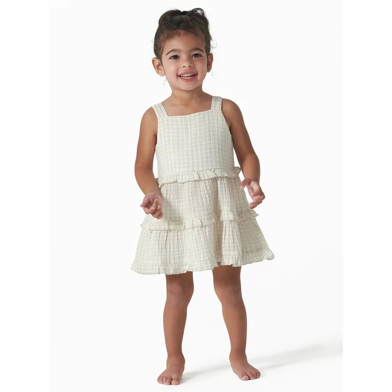Modern Moments by Gerber Baby and Toddler Girls Tiered Gauze Dress, Sizes 12M-5T | Walmart (US)