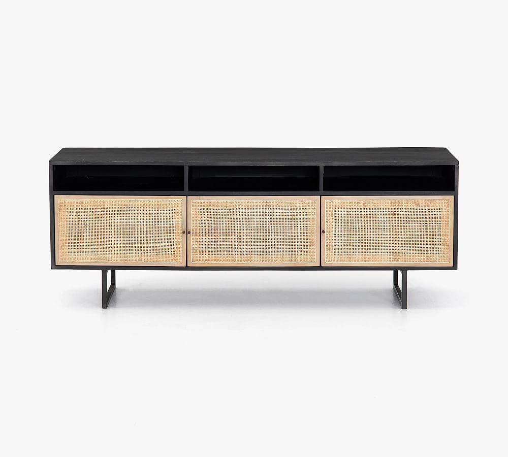 Dolores Cane Media Console | Pottery Barn (US)