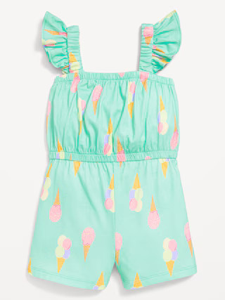 Printed Sleeveless Romper for Toddler Girls | Old Navy (US)