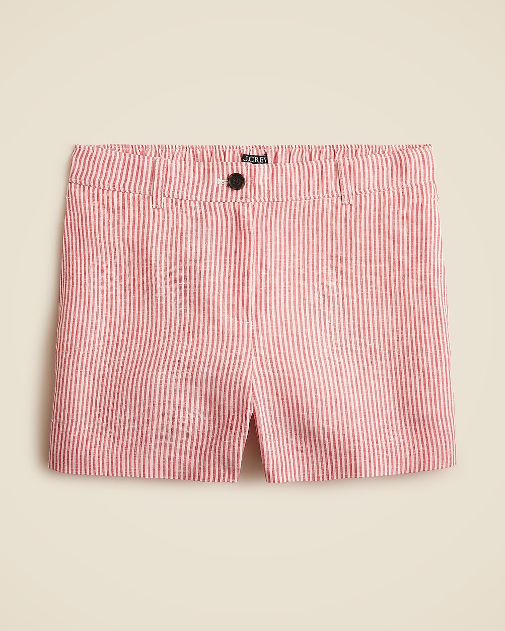3" Harbor short in striped linen | J. Crew US