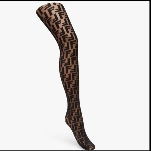 Authentic Fendi tights F black size lll new | Poshmark