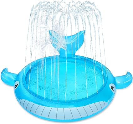 LUKAT Sprinkler & Splash Pad for Kids, Splash Play Mat Wading Pool for Toddler Baby, Inflatable W... | Amazon (US)