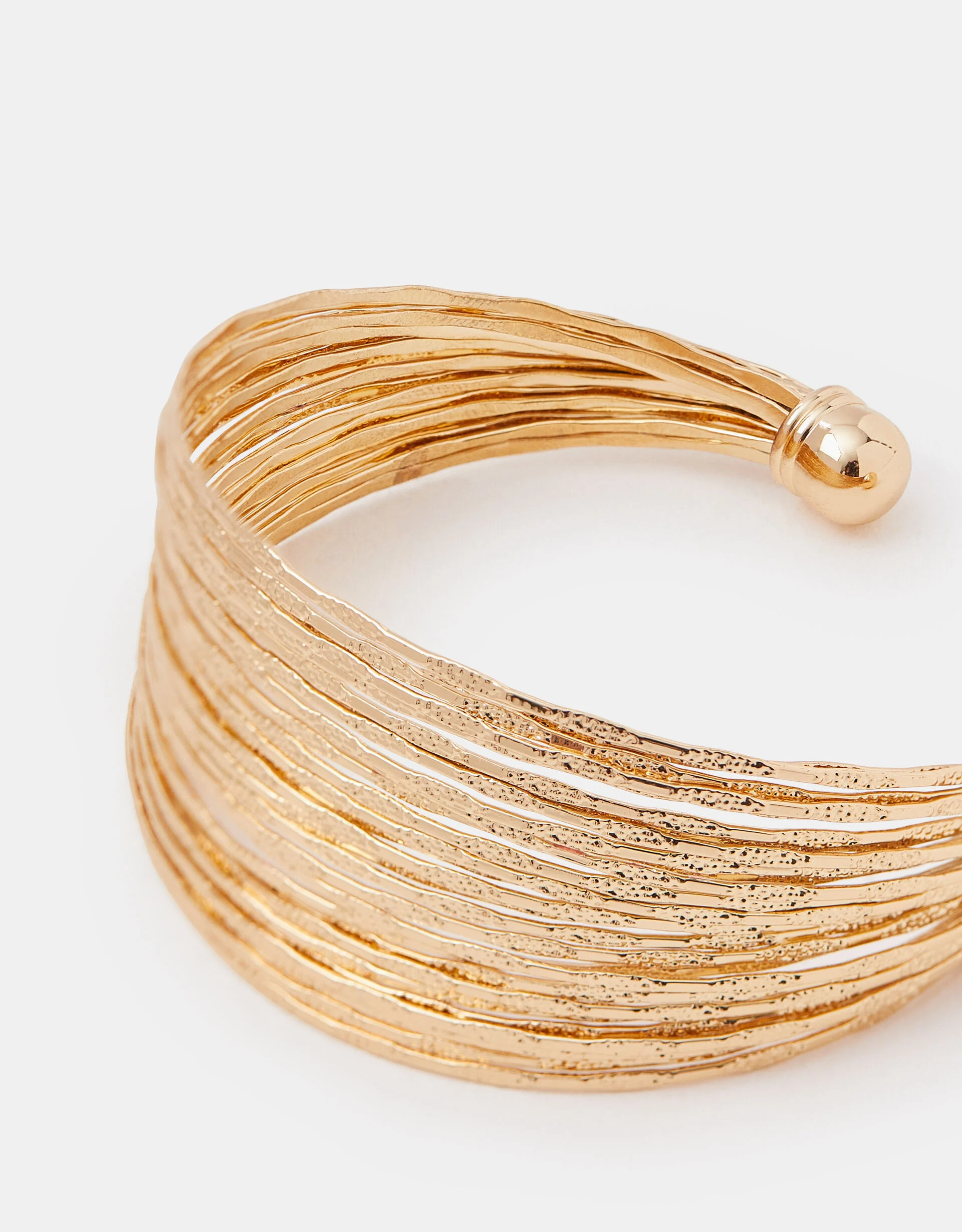 Textured Wide Cuff Bracelet | Accessorize (Global)