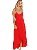 Show Me Your Mumu Women's Meghan wrap Dress, Tomato red Pebble, Large | Amazon (US)