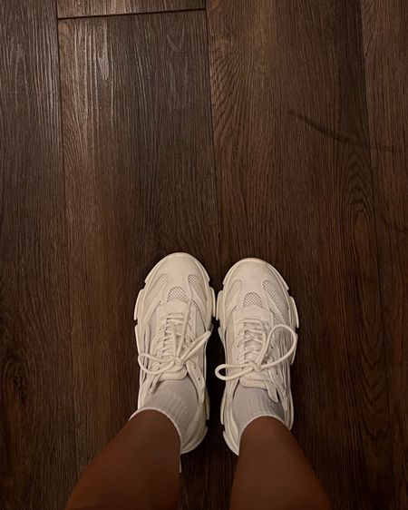 fave chunky white sneakers 