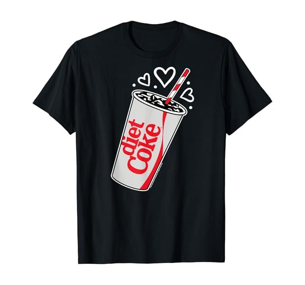 Coca-Cola - Diet Coke Heart Bubbles T-Shirt | Amazon (US)