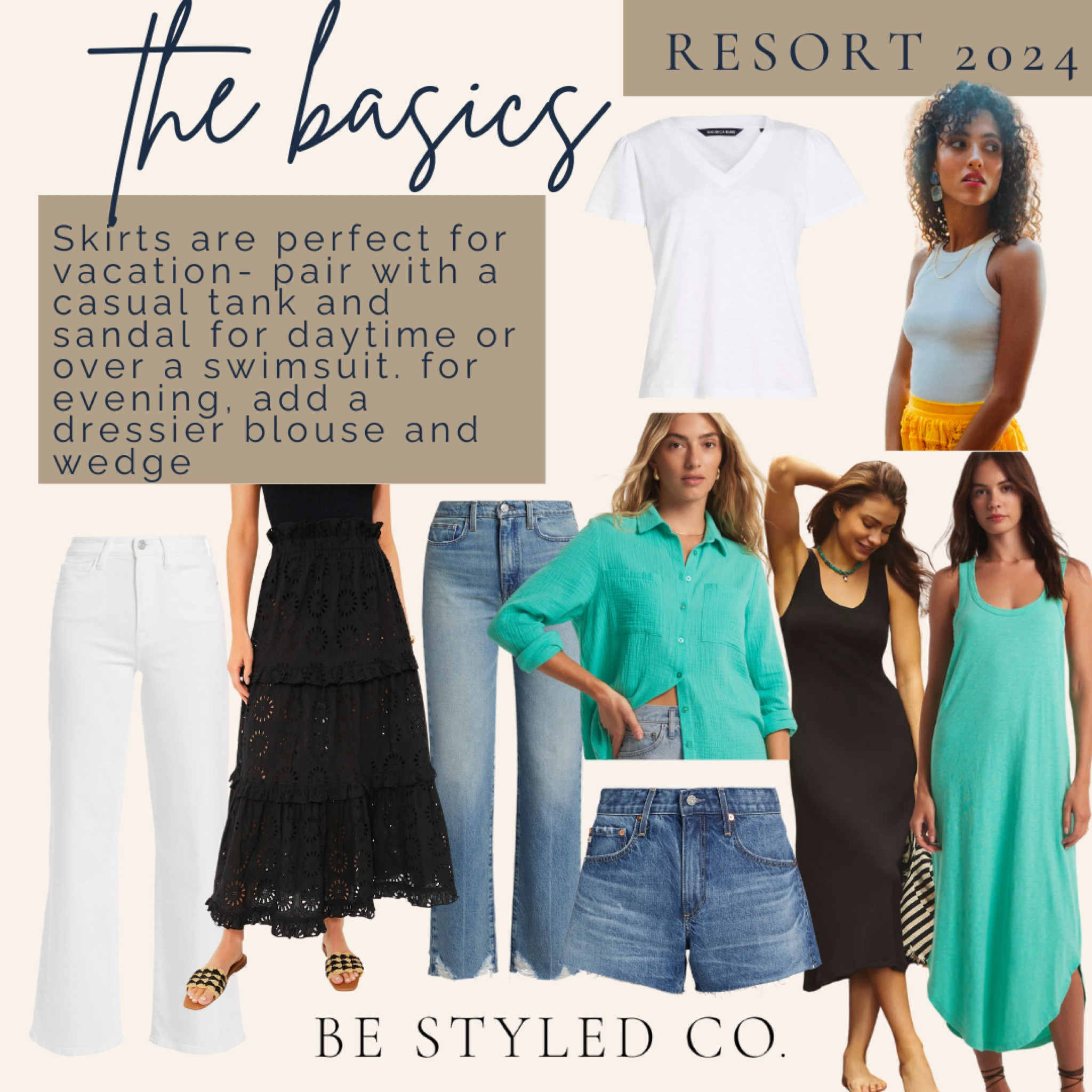 Spring break essentials / basics to complete your vacation looks - wardrobe basics - spring outfits / spring style - summer basics - shorts - jeans - tees 

#LTKstyletip #LTKtravel #LTKSpringSale