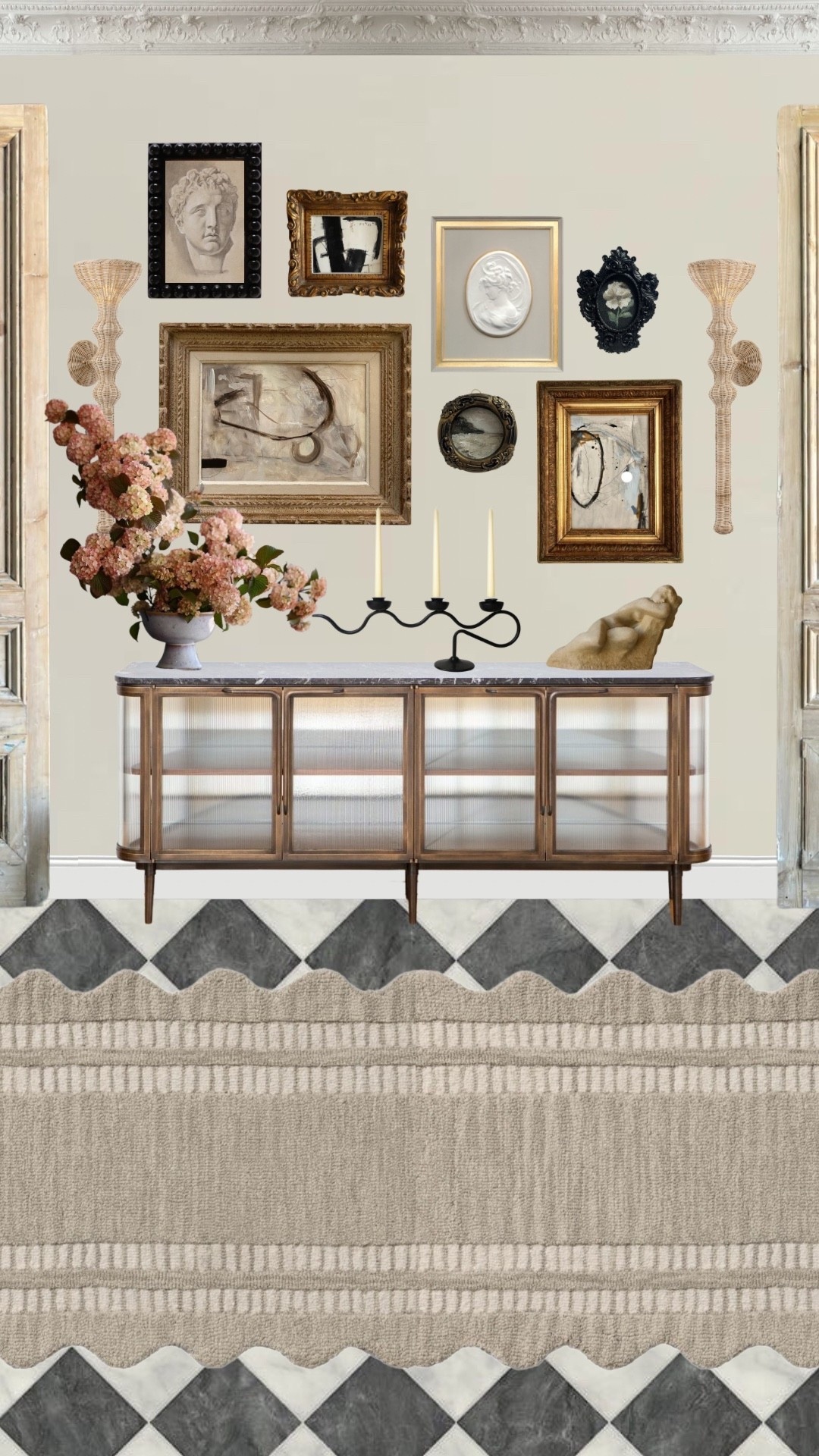 Living room close up 

Rattan sconce, gallery wall, home decor, wall art, vintage paintings, candle holder, statue,  

#LTKSummerEdit #LTKHome #LTKSeasonal