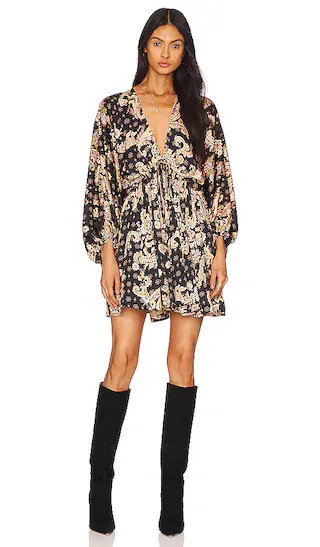 Printed Arzel Mini Dress in Black Combo | Revolve Clothing (Global)