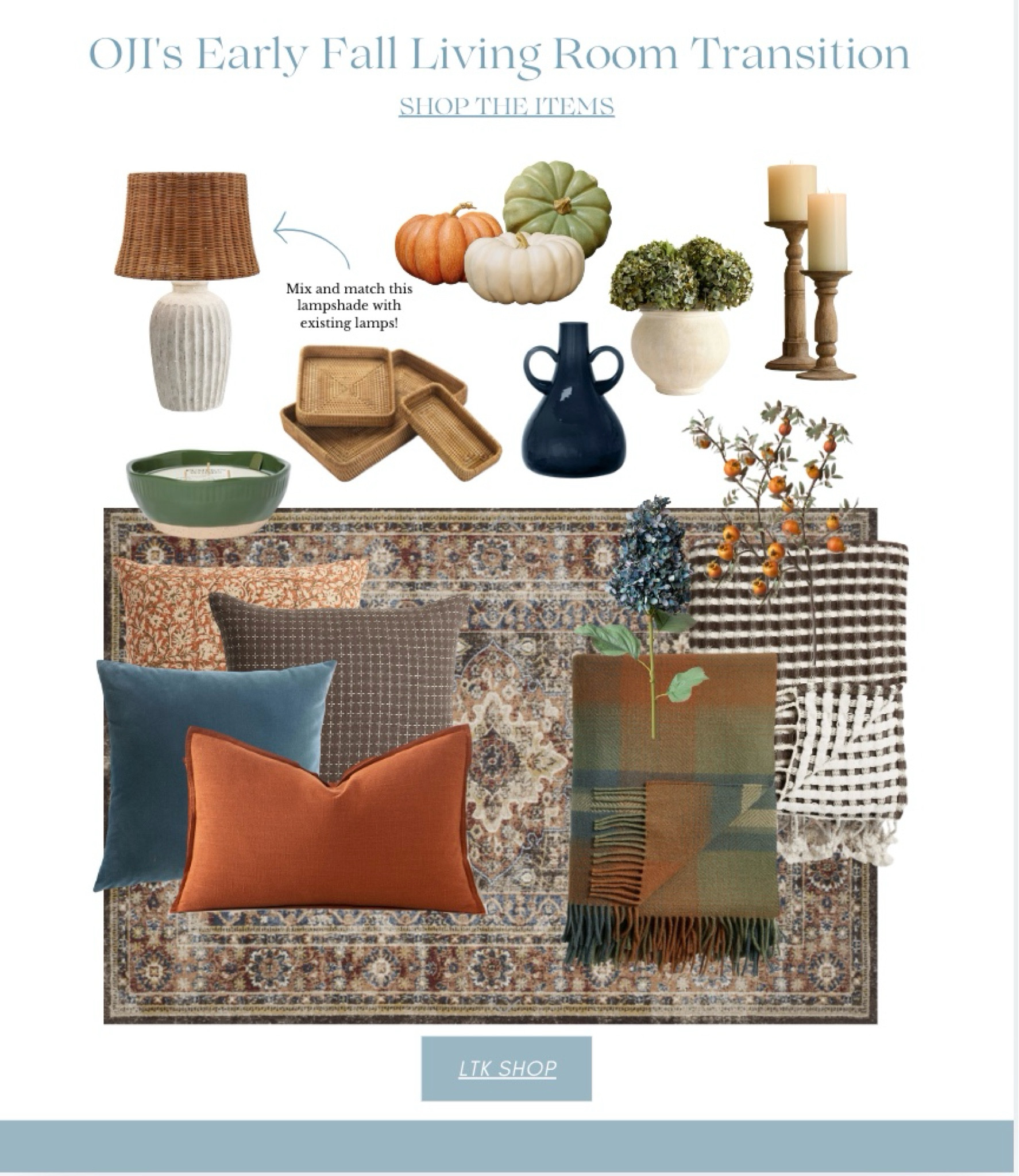 Fresh Fall Finds to Get Your Living Room Ready For The Season!

#LTKHome