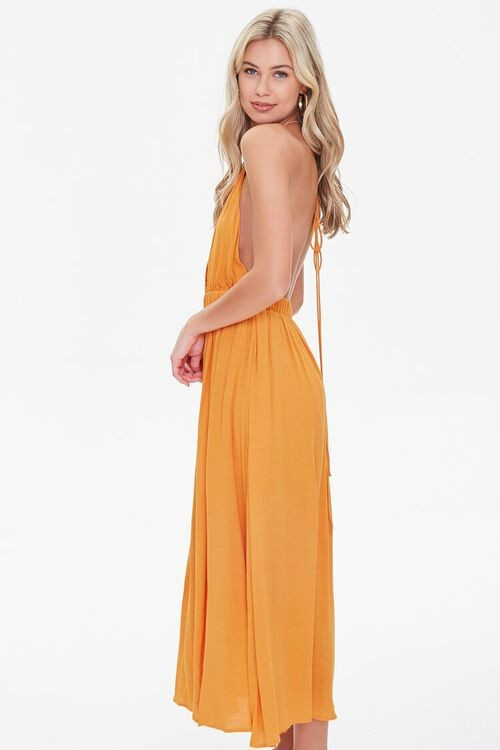 Plunging Halter M-Slit Dress | Forever 21 (US)