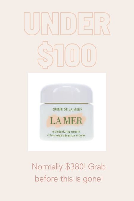 Crazy deal right now for La Mer!! Under $100 for 2 ounces.

#LTKFind #LTKsalealert #LTKbeauty