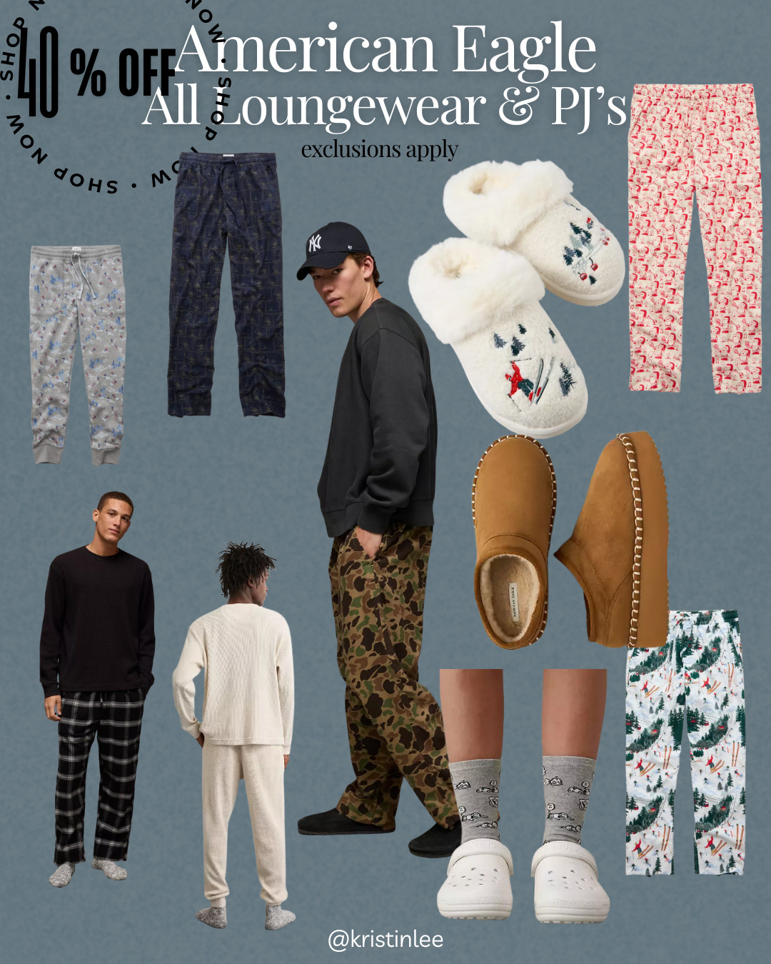 American Eagle 40% off All Loungewear and PJ's! 

 #LTKGiftGuide #LTKHoliday #LTKSaleAlert