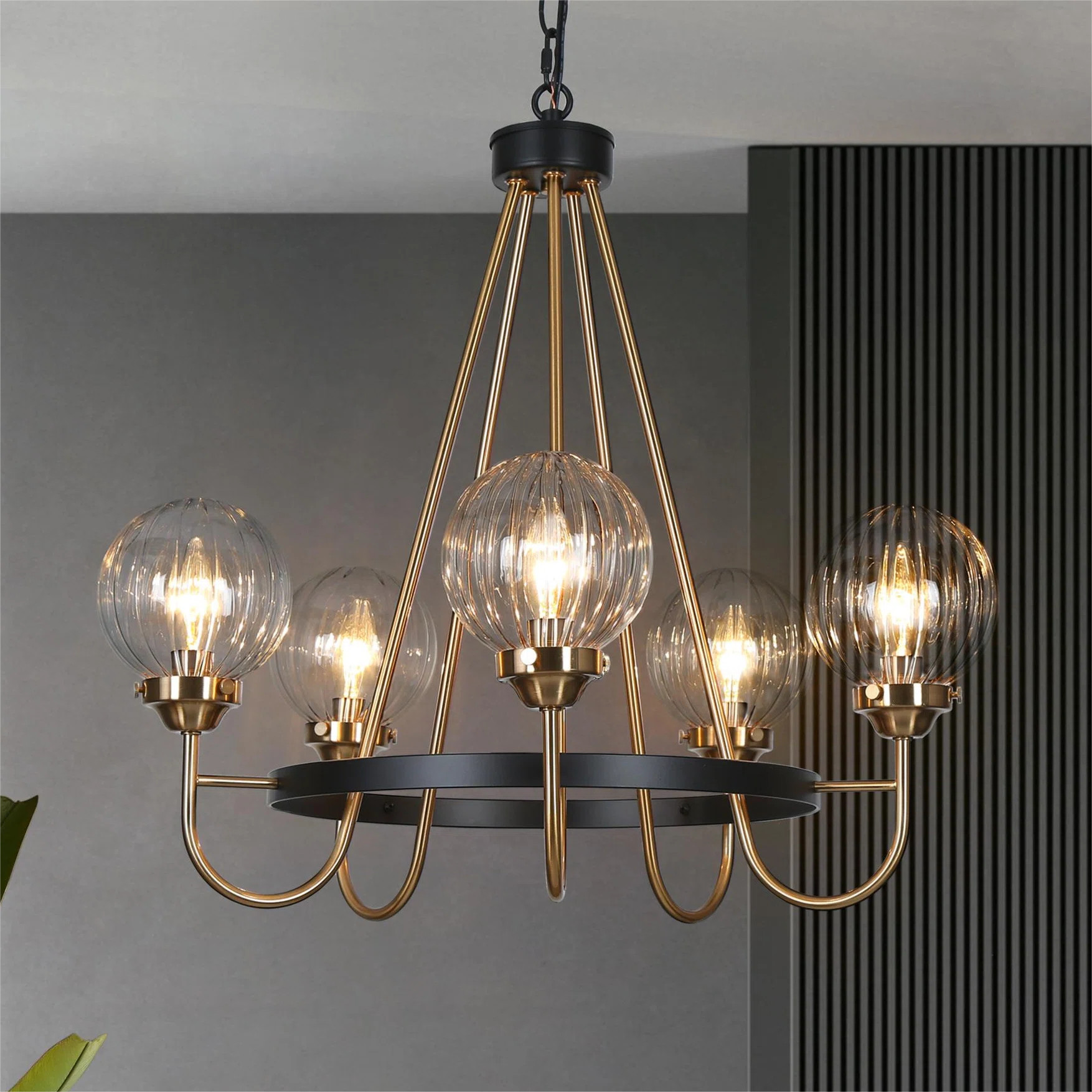 Rosdorf Park Yedidal 5-Light Shaded Wagon Wheel Chandelier & Reviews | Wayfair | Wayfair North America