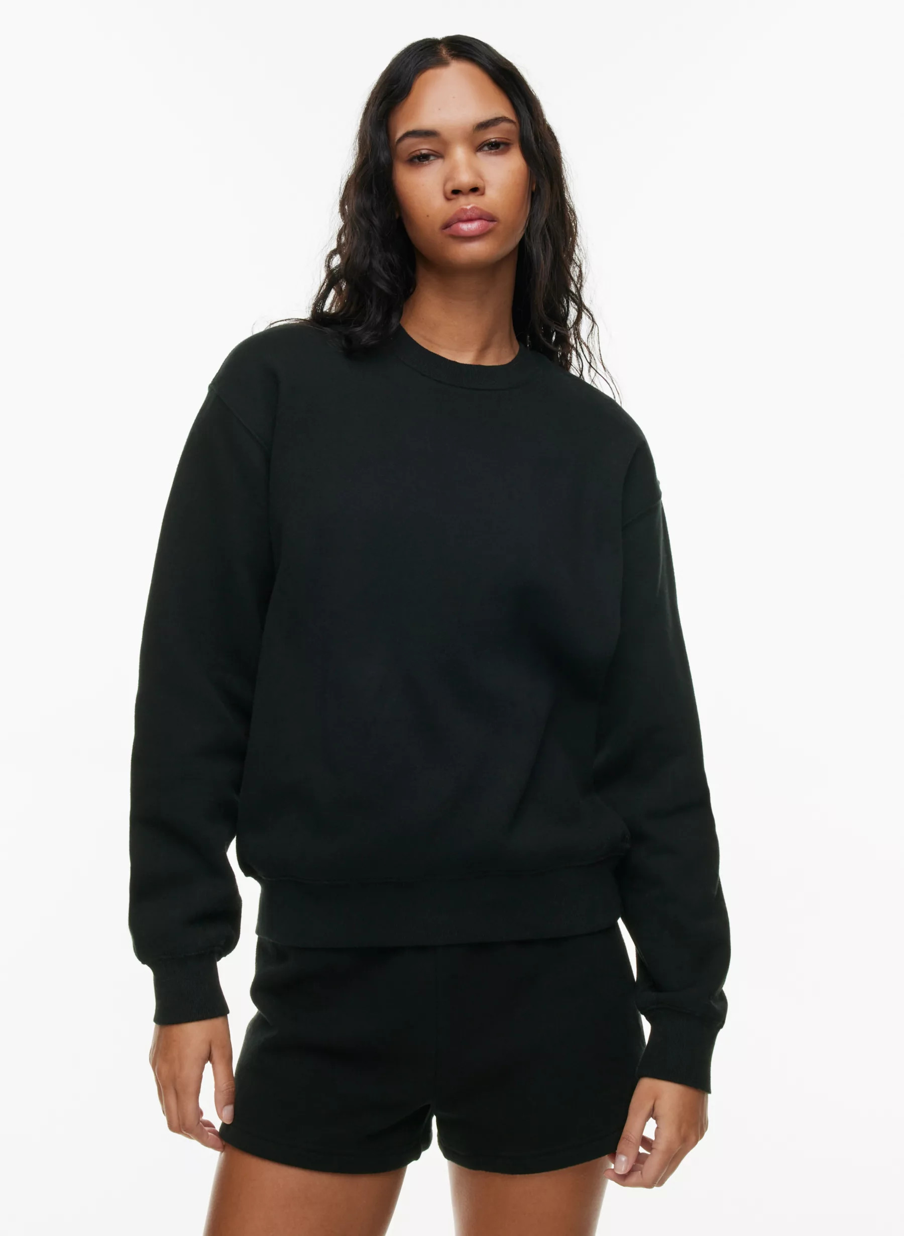 COZY FLEECE PERFECT CREW SWEATSHIRT | Aritzia