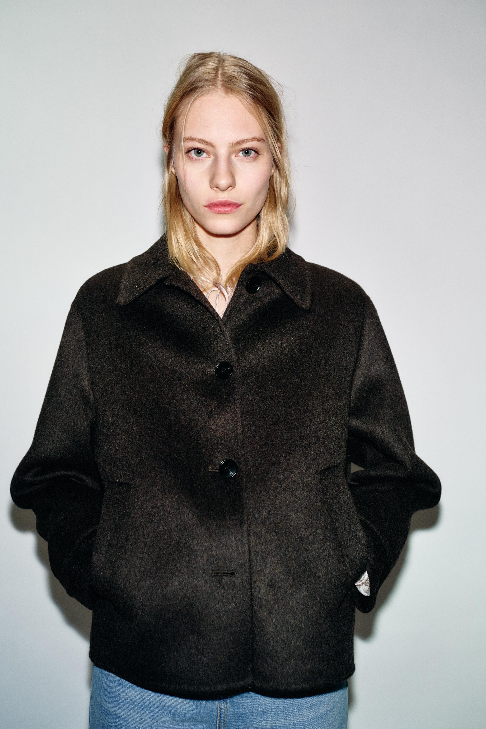 SHORT WOOL COAT | Zara UK