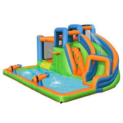 Costway Inflatable Water Slide Giant Bounce Castle w/Dual Climbing Walls Blower Excluded | Target