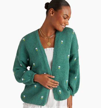 The Fanm Mon Cardigan - Jade Green | Hill House Home