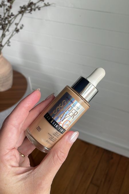 Shop the new @maybelline Super Stay 24hr Skin Tint Serum with Vitamin C for a fresh and glowy finish! @maybelline @target #Target #TargetPartner #MaybellineSkinTint #AD